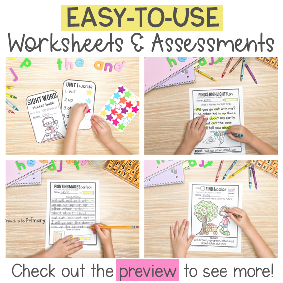 Sticker Worksheets: Numbers 1-10  Writing sight words, Kindergarten sight  word games, Sight words kindergarten