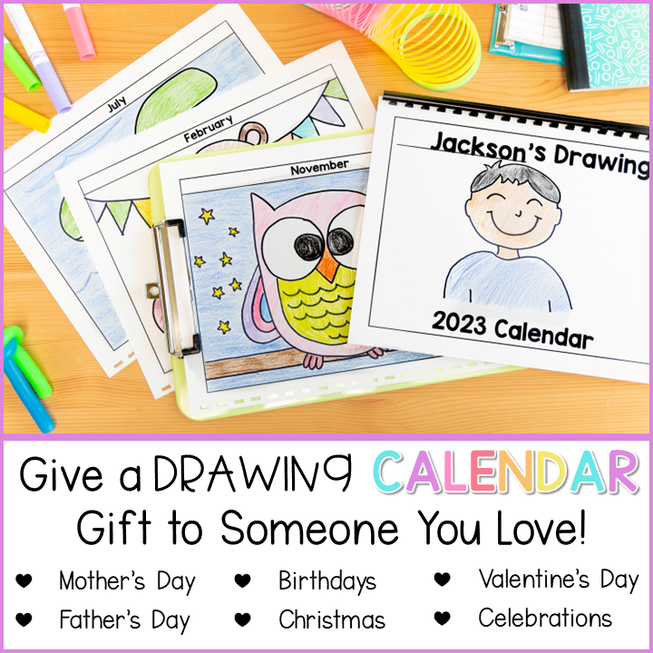 Directed Drawing Calendar Parent Keepsake Gift