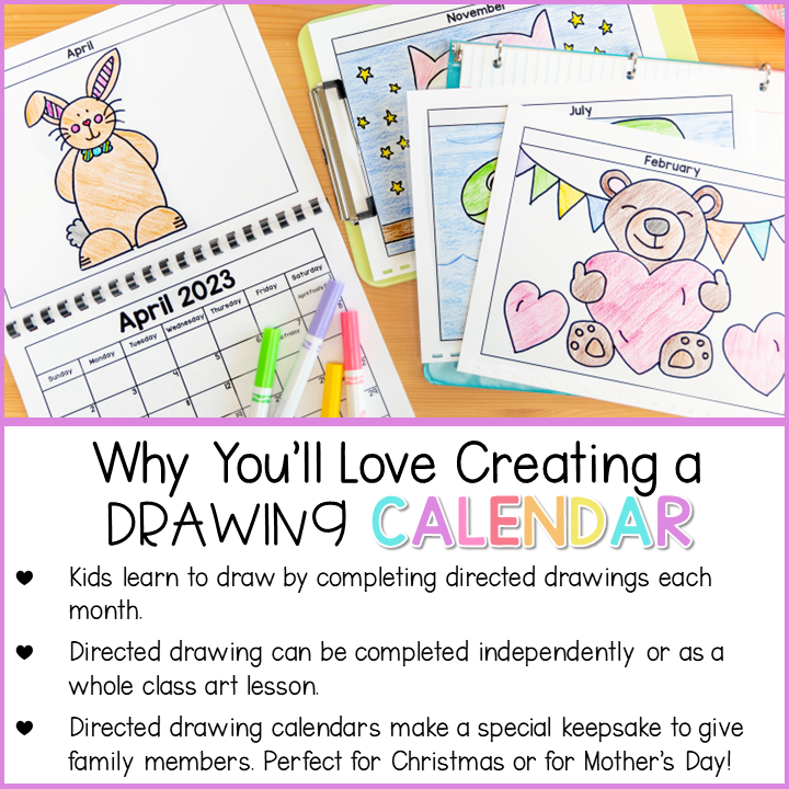 Directed Drawing Calendar Parent Keepsake Gift