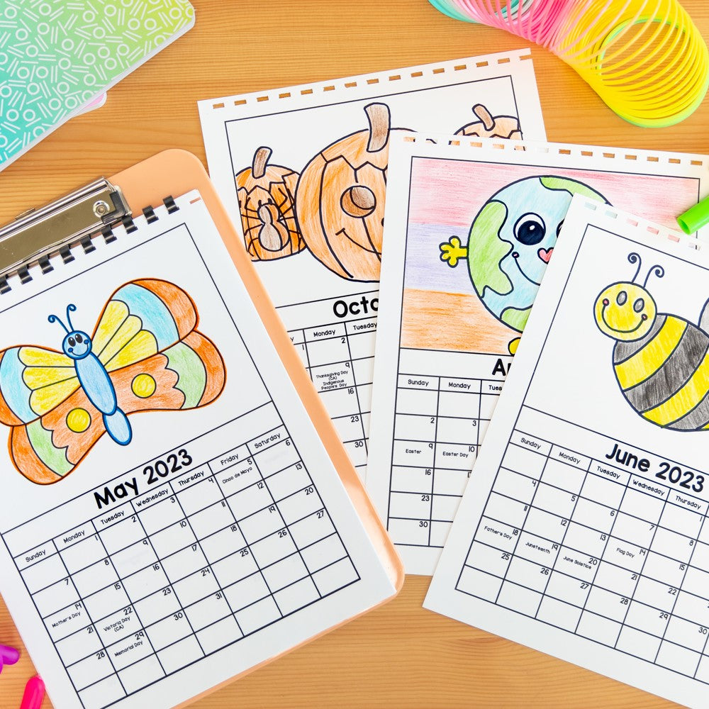 Directed Drawing Calendar Parent Keepsake Gift – Proud to be Primary