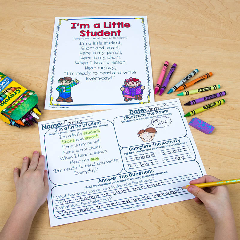 Poem of the Week Poetry Activity Mats Bundle – Proud to be Primary